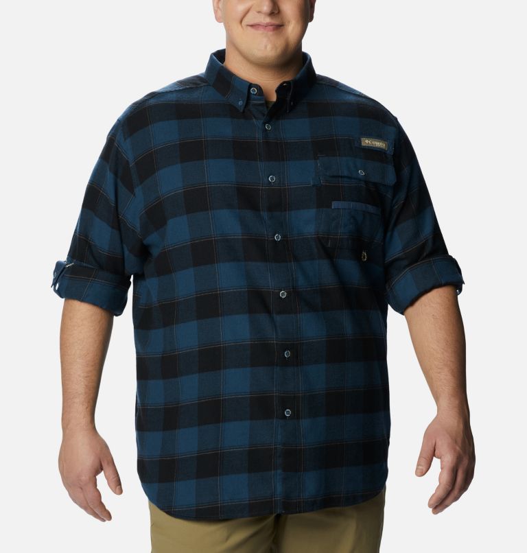 Men’s PHG Sharptail Flannel - Big, Color: Zinc Chunky Plaid, image 6