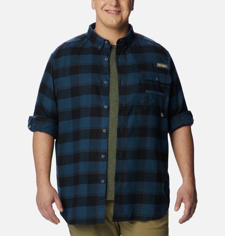 Chemise en flanelle PHG Sharptail Homme - Tailles fortes, Color: Zinc Chunky Plaid, image 7