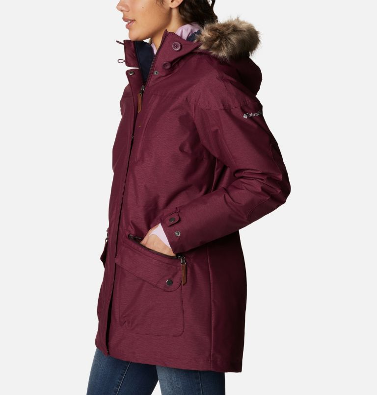 Thumbnail: Women's Carson Pass 3-in-1 Waterproof Jacket, Color: Marionberry, image 3
