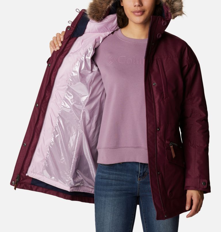 Women's Carson Pass 3-in-1 Waterproof Jacket, Color: Marionberry, image 5