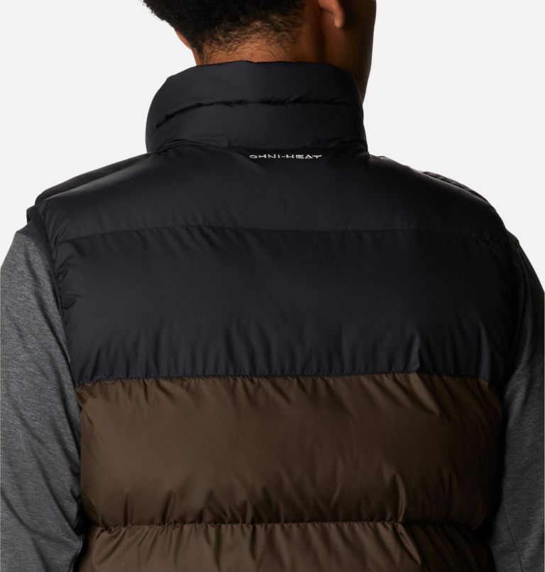 Men’s Pike Lake Puffer Vest, Color: Cordovan, Black, image 7