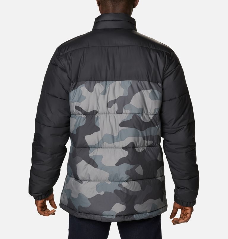 Men's Pike Lake Insulated Jacket, Color: Black Mod Camo Print, Black, image 2