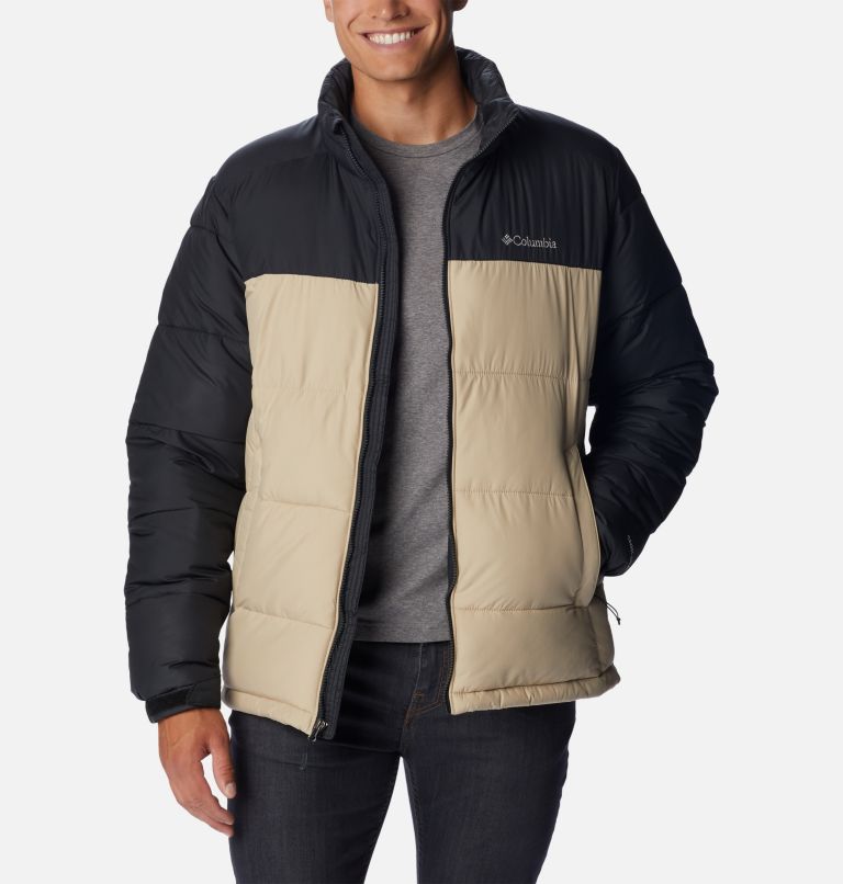 Men's Pike Lake Insulated Jacket, Color: Ancient Fossil, Black, image 6