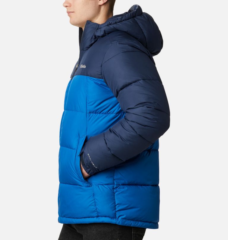 Men's Pike Lake Hooded Jacket, Color: Bright Indigo, Collegiate Navy, image 3