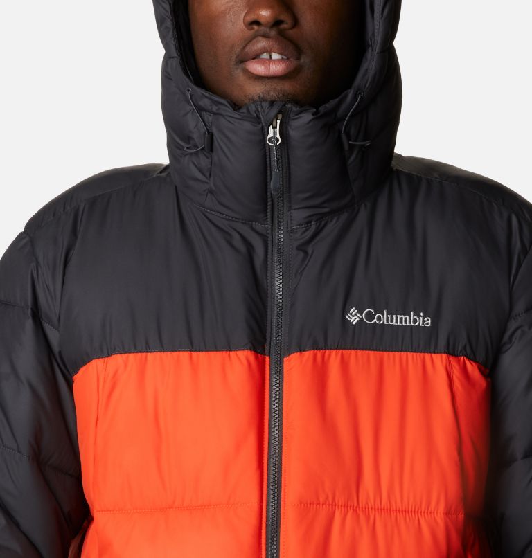 Men's Pike Lake Hooded Jacket, Color: Red Quartz, Shark, image 4