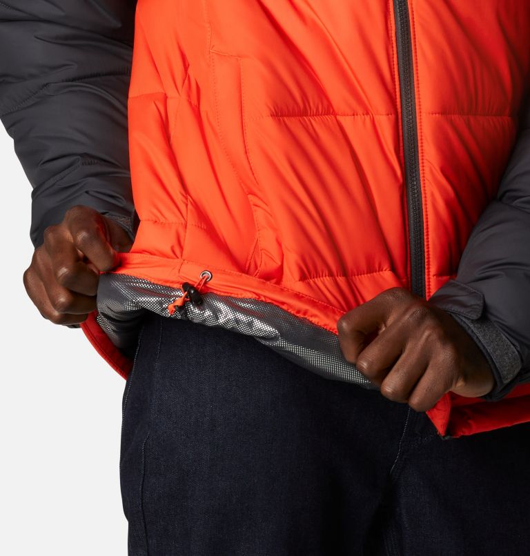 Men's Pike Lake Hooded Jacket, Color: Red Quartz, Shark, image 6
