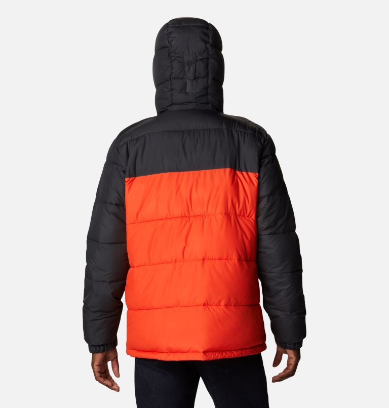 Men's Pike Lake Hooded Jacket, Color: Red Quartz, Shark, image 2