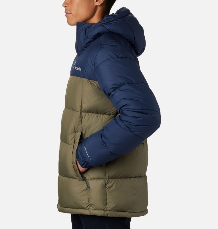 Pike Lake Hooded Jacket | 397 | S, Color: Stone Green, Collegiate Navy, image 3