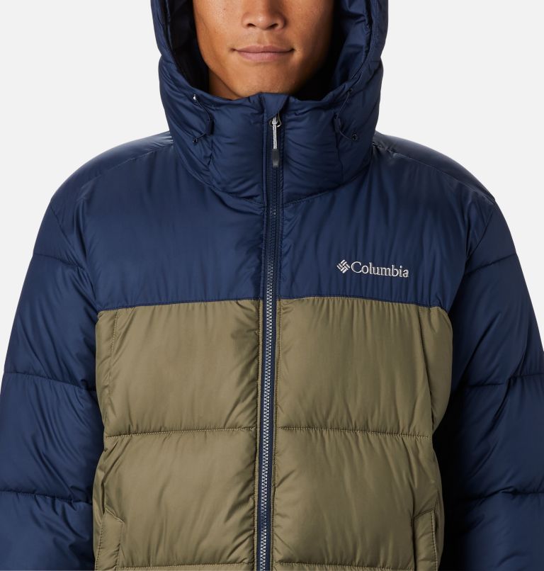 Pike Lake Hooded Jacket | 397 | S, Color: Stone Green, Collegiate Navy, image 4