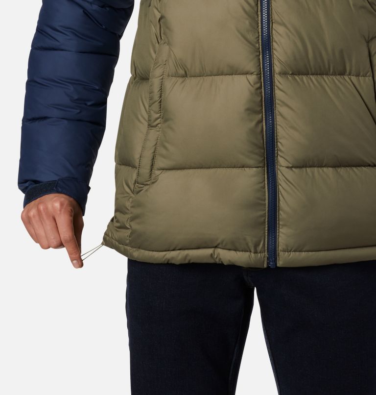 Pike Lake Hooded Jacket | 397 | S, Color: Stone Green, Collegiate Navy, image 5