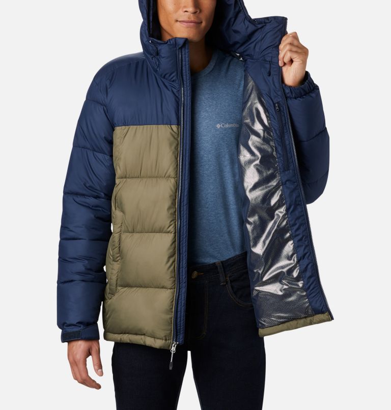 Pike Lake Hooded Jacket | 397 | S, Color: Stone Green, Collegiate Navy, image 6