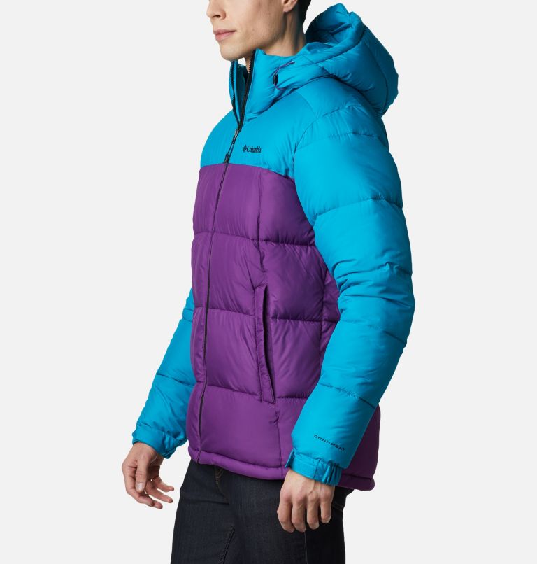 Pike Lake Hooded Jacket | 575 | L, Color: Plum, Fjord Blue, image 3