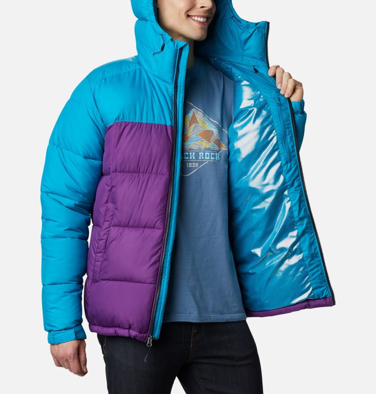 Pike Lake Hooded Jacket | 575 | L, Color: Plum, Fjord Blue, image 5