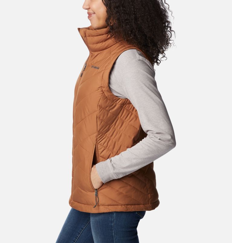 Women’s Heavenly Vest, Color: Camel Brown, image 3