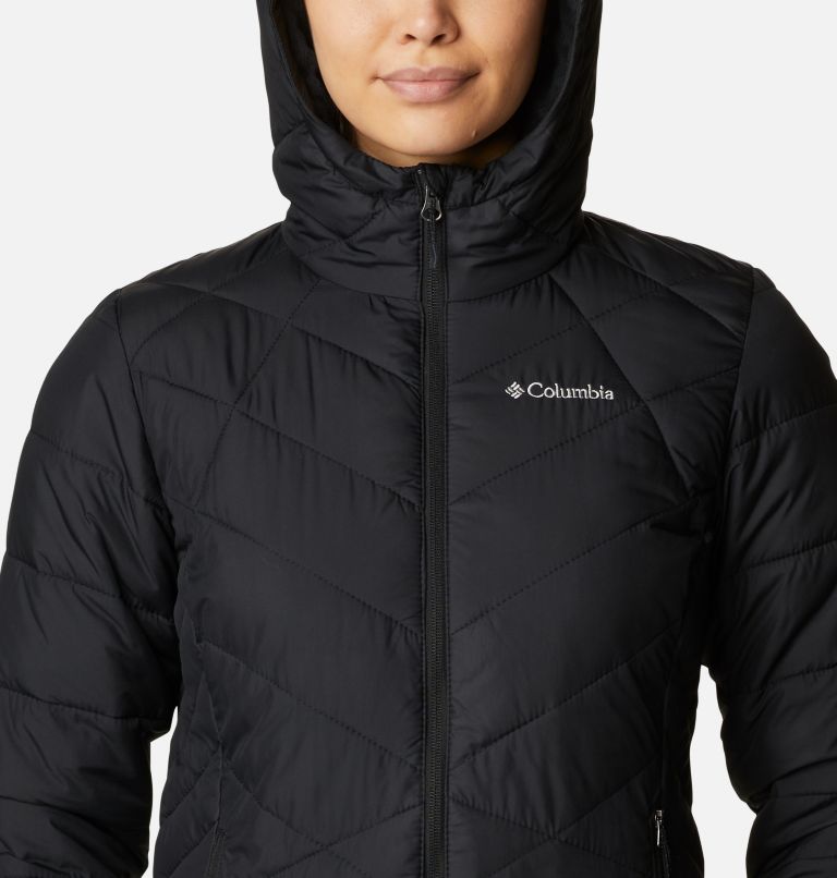 Thumbnail: Women's Heavenly Hooded Synthetic Down Jacket, Color: Black, image 4