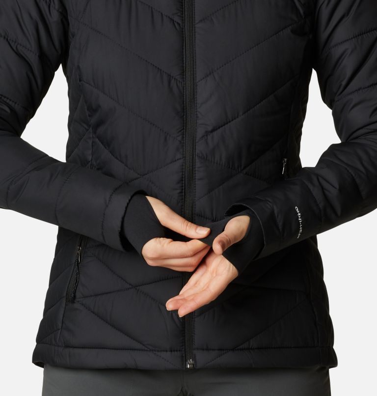 Columbia Women's Heavenly Hooded Jacket, Black, 3X