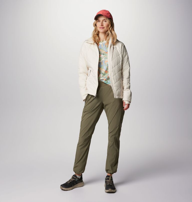 Women's Heavenly Hooded Insulated Jacket, Color: Chalk, image 3