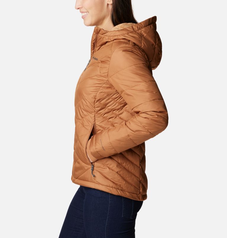 Thumbnail: Women's Heavenly Hooded Jacket, Color: Camel Brown, image 3