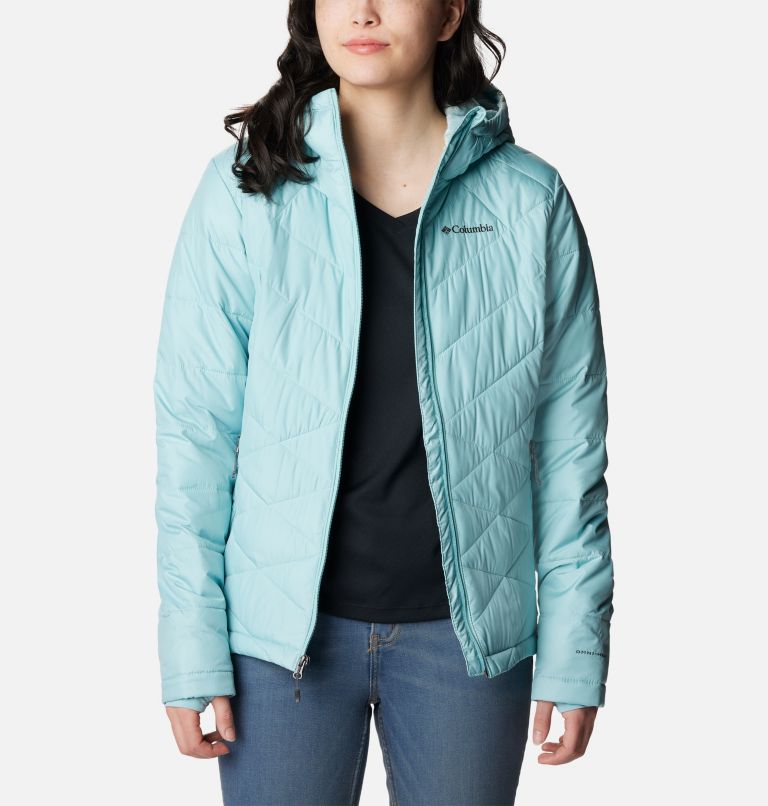 Thumbnail: Women's Heavenly Hooded Jacket, Color: Aqua Haze, image 8
