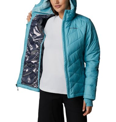 columbia heavenly hooded jacket women