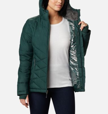 columbia long heavenly hooded jacket