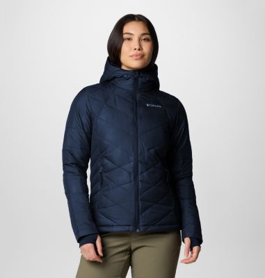 Women's Heavenly Hooded Insulated Jacket, Color: Collegiate Navy, image 1