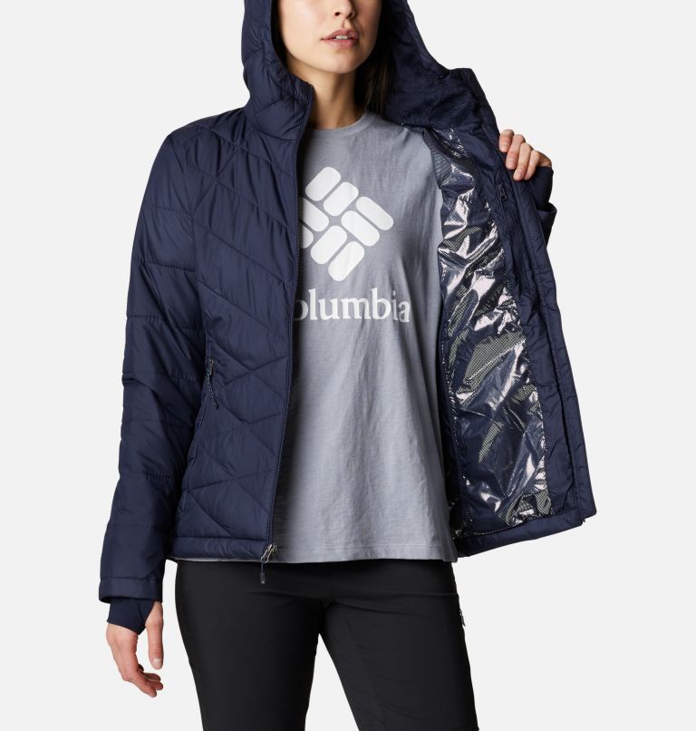 Thumbnail: Women's Heavenly Hooded Jacket, Color: Dark Nocturnal, image 5