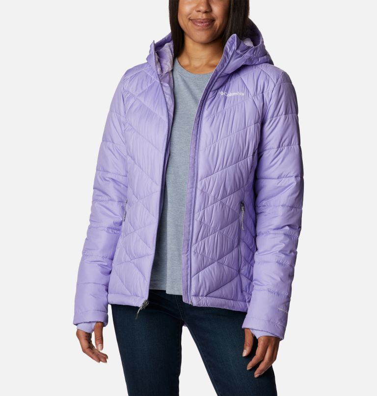 Women's Heavenly Hooded Jacket, Color: Frosted Purple, image 8