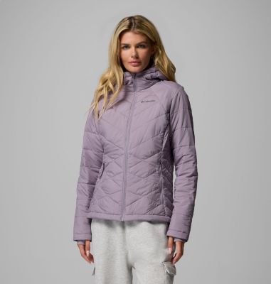 Women's Heavenly Hooded Insulated Jacket, Color: Shale Purple, image 1