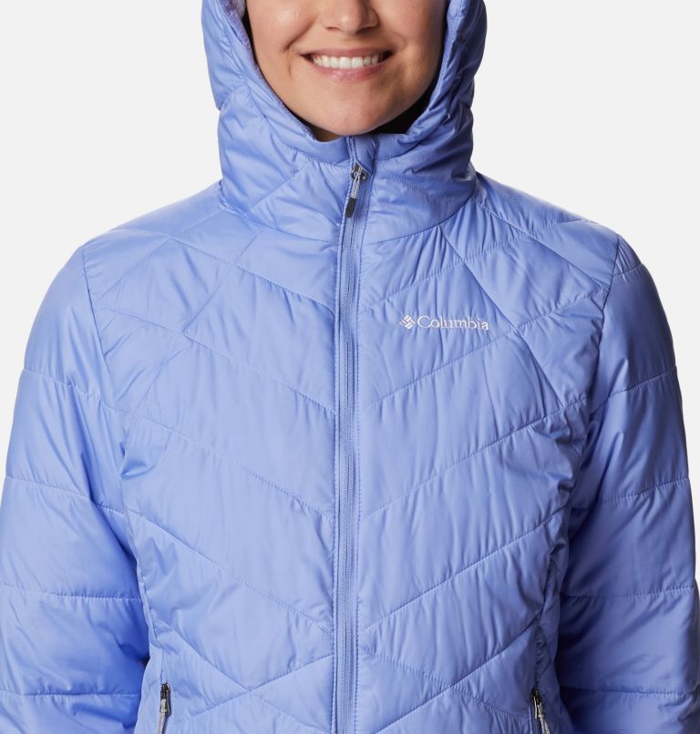 Women's Heavenly Hooded Synthetic Down Jacket, Color: Serenity, image 4