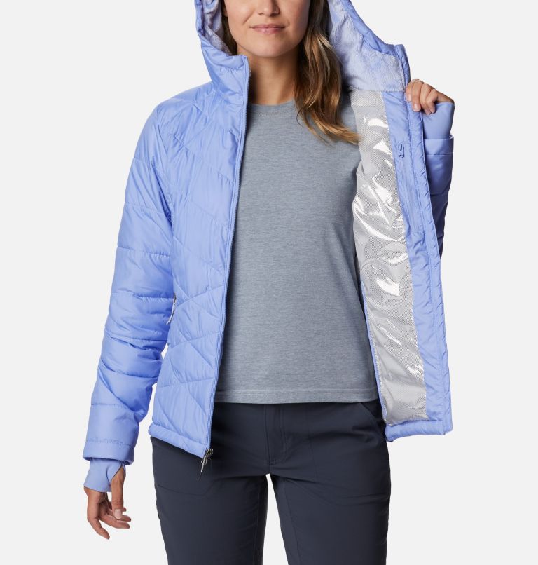 Thumbnail: Women's Heavenly Hooded Synthetic Down Jacket, Color: Serenity, image 5
