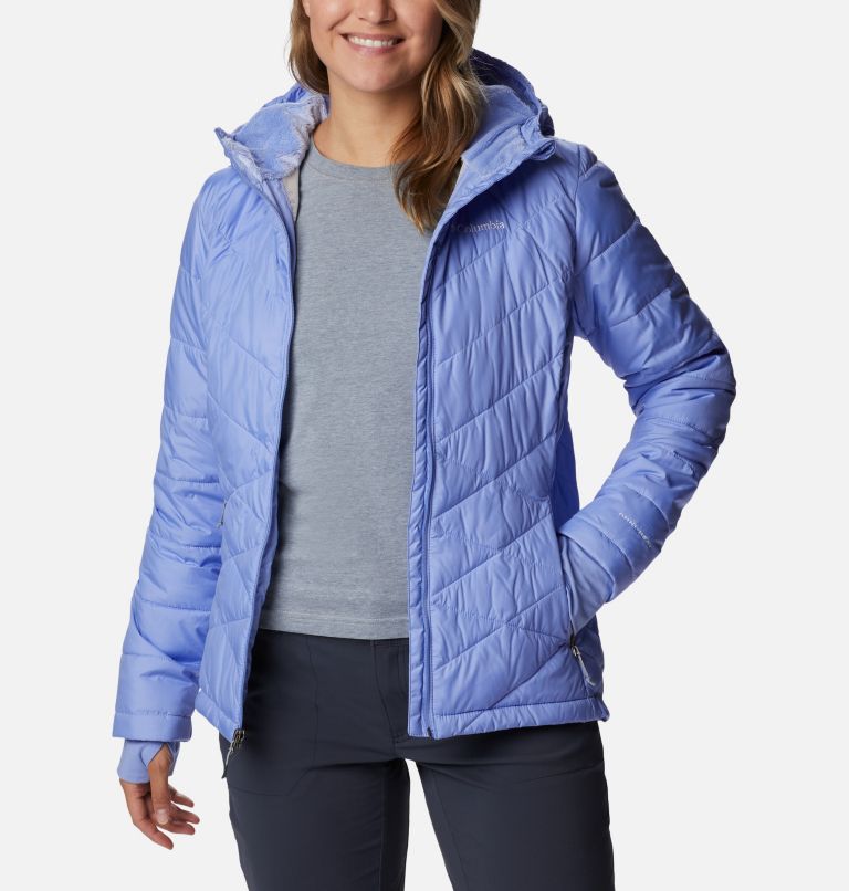 Women's Heavenly Hooded Synthetic Down Jacket, Color: Serenity, image 8