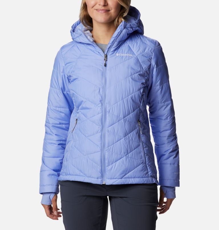 Thumbnail: Women's Heavenly Hooded Synthetic Down Jacket, Color: Serenity, image 1