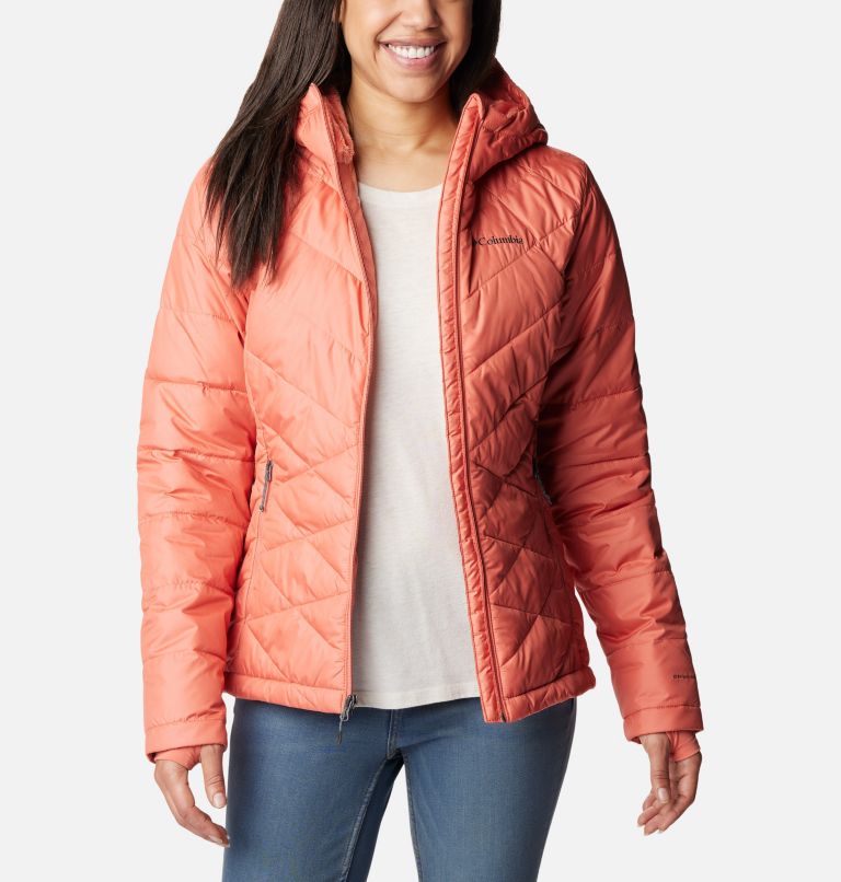 Columbia Heavenly Long Hooded Jacket - Women's Safari XL