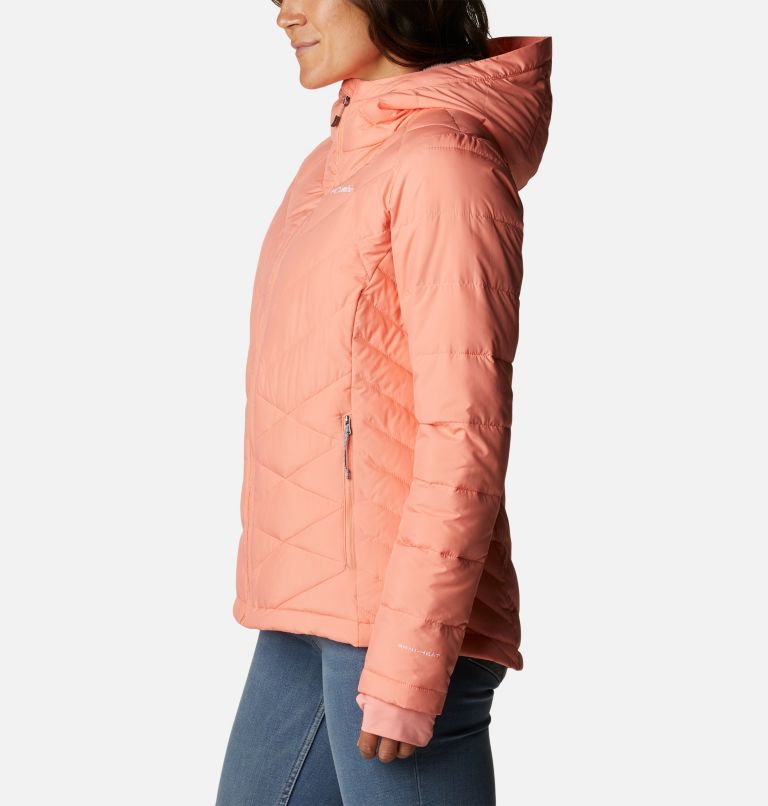 Women's Heavenly Hooded Jacket, Color: Coral Reef, image 3