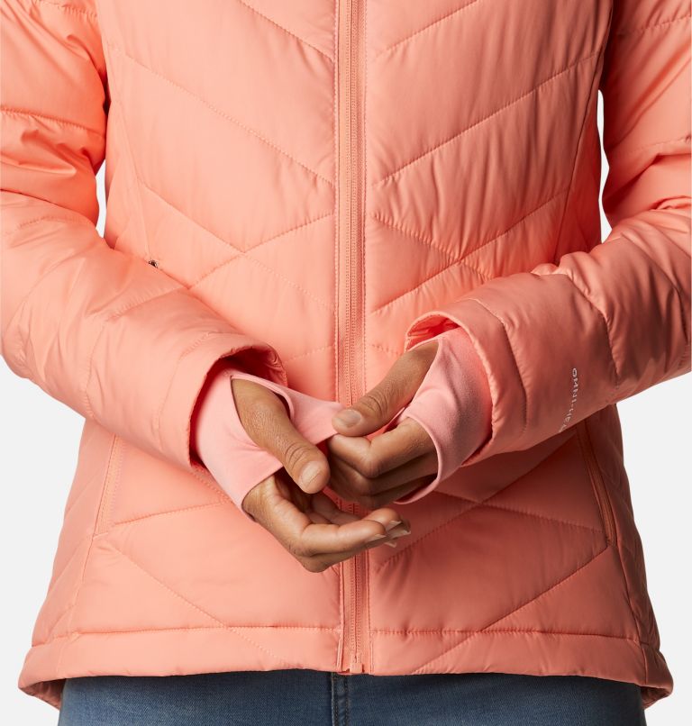 Women's Heavenly Hooded Jacket, Color: Coral Reef, image 6