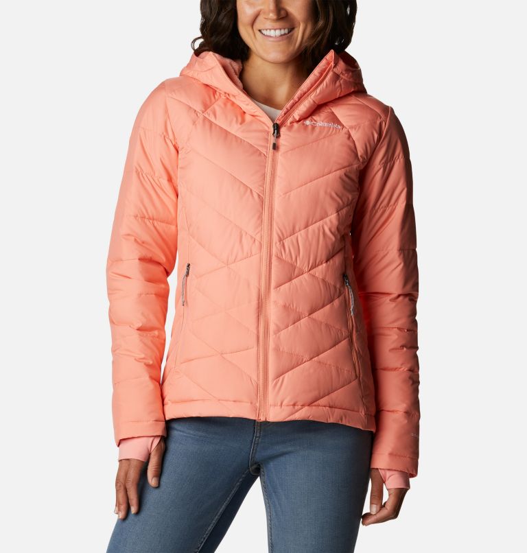 Women's Heavenly Hooded Jacket, Color: Coral Reef, image 1