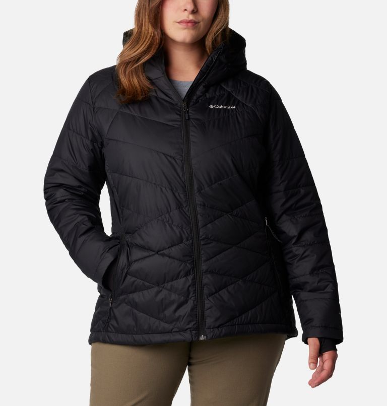 Thumbnail: Women's Heavenly Hooded Jacket - Plus Size, Color: Black, image 1