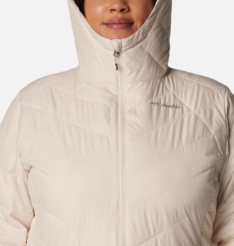 Thumbnail: Women's Heavenly Hooded Jacket - Plus Size, Color: Chalk, image 4