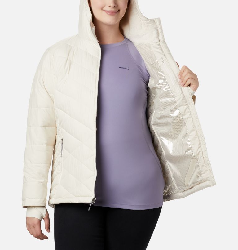Women's Heavenly Hooded Jacket - Plus Size, Color: Chalk, image 5