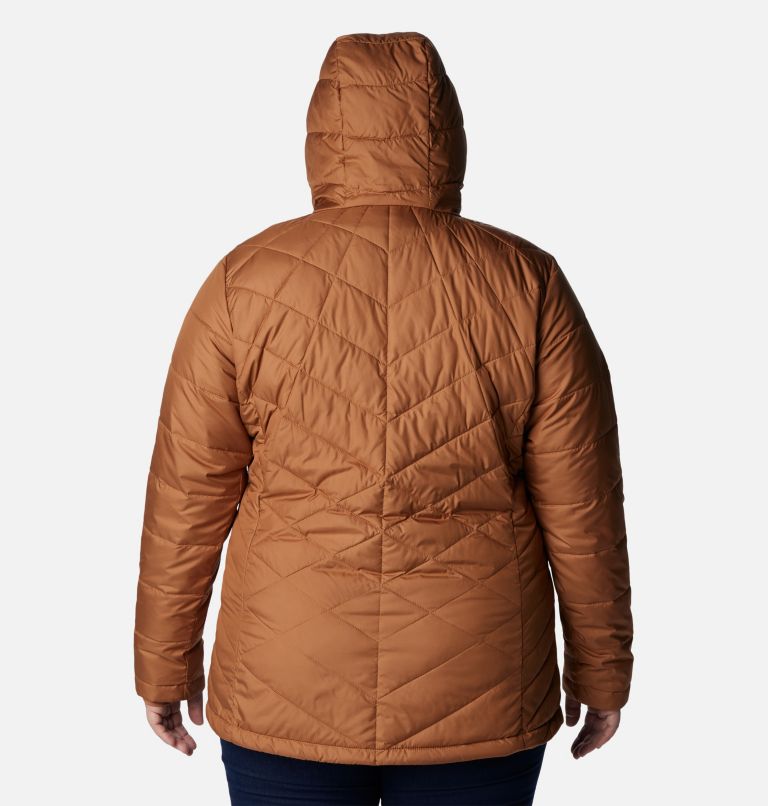 Thumbnail: Women's Heavenly Hooded Jacket - Plus Size, Color: Camel Brown, image 2