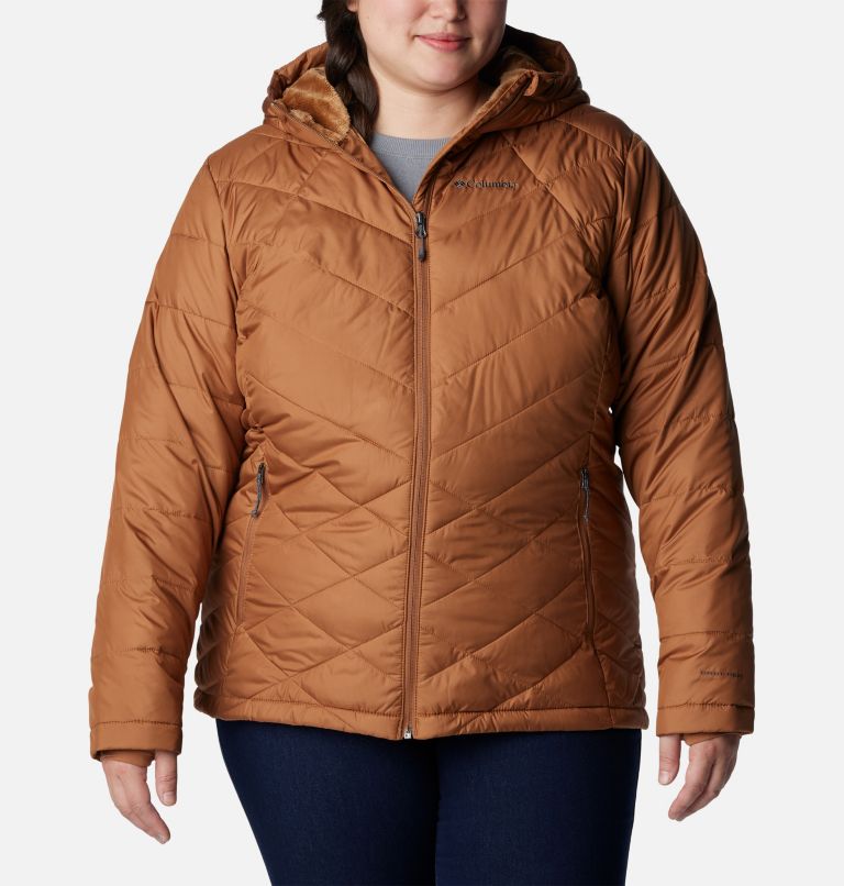 Columbia heavenly hooded hot sale jacket plus size