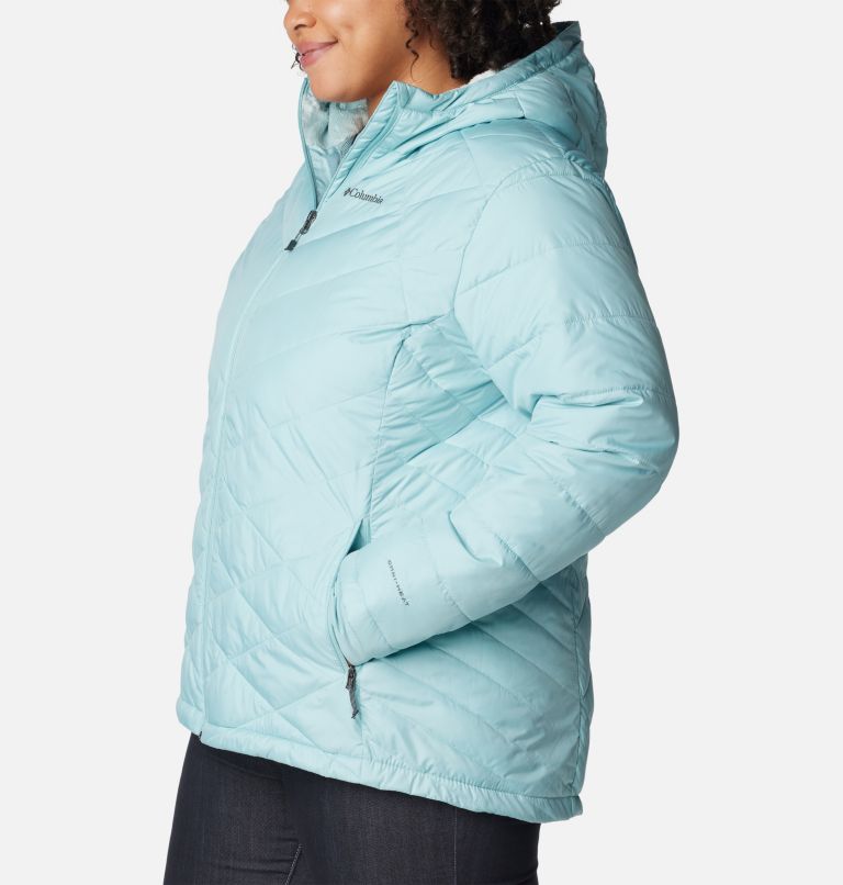 Women's Heavenly Hooded Jacket - Plus Size, Color: Aqua Haze, image 3