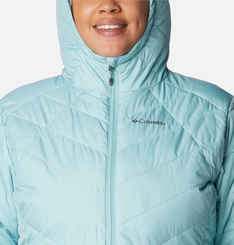 Women's Heavenly Hooded Jacket - Plus Size, Color: Aqua Haze, image 4