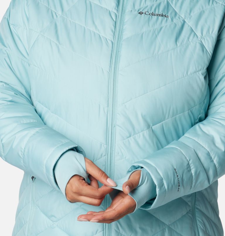 Women's Heavenly Hooded Jacket - Plus Size, Color: Aqua Haze, image 7