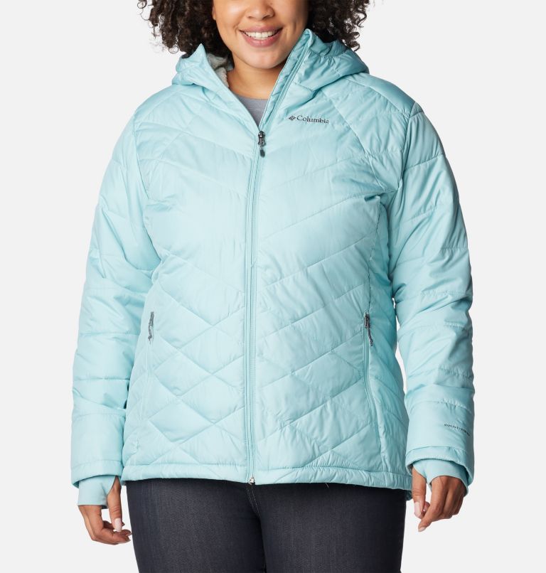 Women's Heavenly Hooded Jacket - Plus Size, Color: Aqua Haze, image 1