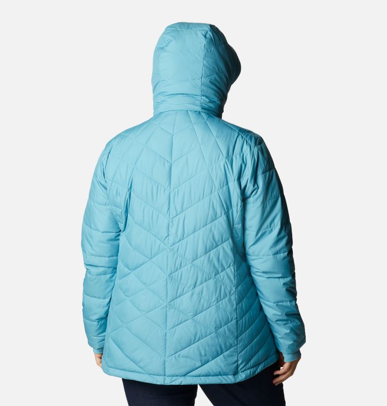 Thumbnail: Women's Heavenly Hooded Jacket - Plus Size, Color: Sea Wave, image 2