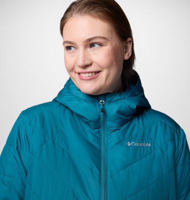 Women's Heavenly Hooded Jacket - Plus Size, Color: River Blue, image 8