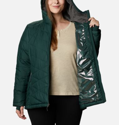 columbia women's heavenly hooded jacket plus size