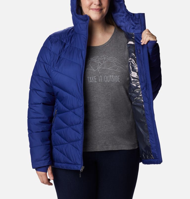 Women's Heavenly Hooded Jacket - Plus Size, Color: Dark Sapphire, image 5